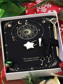 1pc Girl's Gift With Lock & Key, 360° Gold Edged Girl's Diary Notebook, B6 Refillable Notebook With Pen & Bookmark