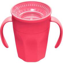 Taza de entrenamiento 2, Rosa, turquesa - Alas rosas - Ver 6