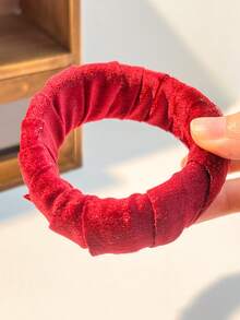 سوار مخملي لفصل الخريف/الشتاء، مصنوع من مواد قماشية ومطاطية، متعدد الأنماط والألوان، مناسب للنساء للارتداء اليومي والتنسيق، هدية رائعة