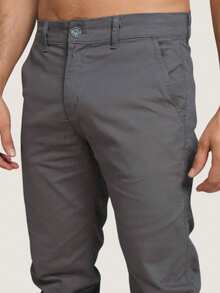 Men's Twill Pants Kit Men's Pants With Lycra Elastane - 黑色 - 灰色 - 查看 9