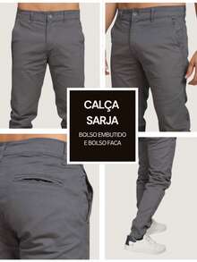 Men's Twill Pants Kit Men's Pants With Lycra Elastane - 查看 4