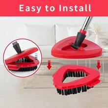 O Ceda Scrub Brush Spin Mop Scrub Brush Replacement Head For O Cedar EasyWring 1 Tank System Hard Bristle Cleaning Brush For Bathroom Kitchen Tub Tile And Glass Not Fit RinseClean 2Tank - 大的 - 查看 4