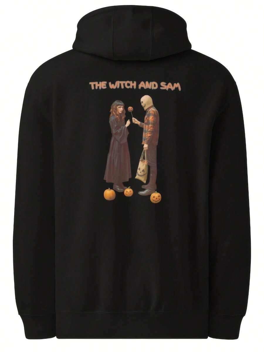 Witch Hoodie Halloween Sweatshirt Trick 'r Treat Pull Over The Witch And Sam Trick 'r Treat Pm Mid-Weight Hoodie, - 款式15 - 查看 1