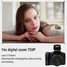 1080P HD Digital Camera With 2MP Camera, 16X Optical Zoom, Digital Image Stabilization, 600mAh Battery, 2.4" Detachable Lens, Supports Up To 128GB Memory Card - Camera + Card Reader - View 8
