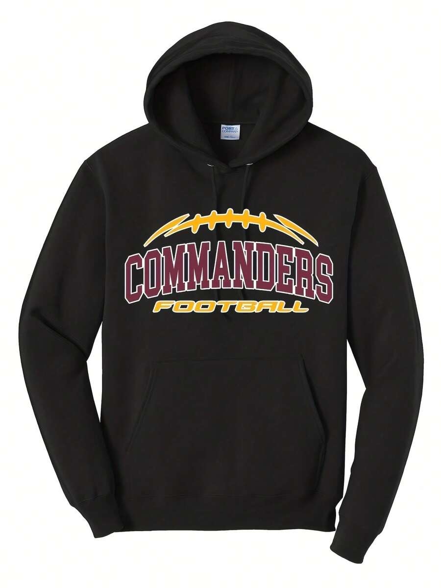 Commanders Football Hoodie, Grey Black Hoodie, Sports Fan Gear, Gift It L-0050,Autumn/Winter Hoodie Autumn Set - 款式14 - 查看 1