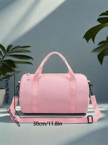 Customizable Personalized Name Solid Color Duffel Bag, Outdoor Travel Duffel Bag, Large Capacity Gym Bag, Suitable As A Shoulder Bag And Duffel Bag, Daily Use, Gift For Family And Friends, Suitable For Daily Use - A - View 11