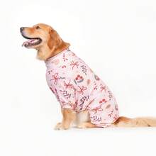 圣诞狗狗睡衣，搞笑圣诞狗狗服装，圣诞小狗睡衣，圣诞小狗衣服，狗狗毛衣，小狗圣诞礼物，狗狗服装，狗狗衣服，小型犬、中型犬、大型犬睡衣，超柔软有弹性，全身印花圣诞图案，S-6XL