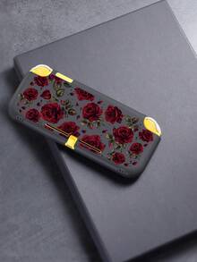 1pc Red Rose Pattern Protective Case, Compatible With Switch2 (2025), Switch NS, Switch OLED, Switch Lite, Accessories Compatible With Switch/Switch 2 Gaming Console, Full Set Including Storage Pouch, Card Slot Base, Best Gift Compatible With Switch Players - Multicolor - View 14