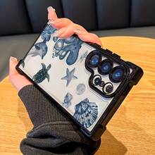 Funda de Teléfono con Patrón de Animales del Océano Adecuada para Galaxy S25 Ultra/S24 Plus/S23 FE/S22/Note 20 Ultra/10, Transparente, Linda, a Prueba de Golpes, Portátil, Diseño de Airbag de Cuatro Esquinas Anticaída, Funda Protectora Suave de Alta Calidad Unisex, Linda Funda de Teléfono, Funda de Teléfono a la Moda, Diseño Impreso en UV, Funda Protectora a Prueba de Golpes, Usuarios de Smartphones, Entusiastas de la Tecnología - Colores mixtos - Ver 6