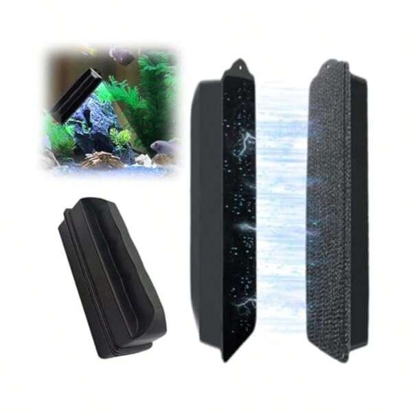 ZHYUAN Magnetic Cleaning Tool Cleaning Magnetic Brush Magnetic Cleaning Brush For Aquariums Aquariums Magnetic Brushes Cleaning Brush Fish Tank Windscreen Cleaner Magnetic
