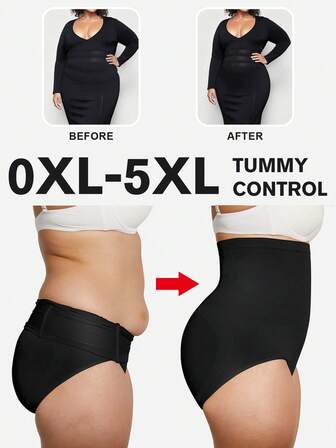 1pc Women Waist Cincher Plus Size High Waist Smooth Seamless Body Shaper