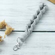 1 pieza Llavero trenzado de cuerda, correa de muñeca, cordón para teléfono, accesorio para coche, dije para bolso, accesorio escolar, lindo estilo gótico y Y2K - Multicolor - Ver 21
