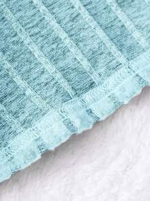 Autumn/Winter Girls & Teens Casual Elegant Short Top & Dress 2 Pieces Set - Baby Blue - View 4