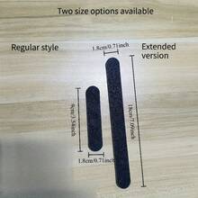 25/10 Professional Double-Sided Nail File Set, 25 Black Scrub Board Nails And Scrub Tools, 100/180 Scrub, Dermaplane, Washable Double-Sided Nail Files, Suitable For Natural Nails And Acrylic DIY Salons For Self-Care - Multicolor - View 4