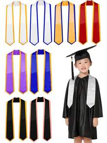 Children's Graduation , Children's School Supplies Graduation Ceremony Decoration Ribbon, Photo Props, Academic Gown Satin Ribbon