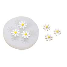 Molde de silicona con diseño de margarita para hacer difusor de fragancia para coche DIY - Blanco - Ver 4