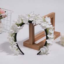 1pc Women's Fashionable Cute Realistic Hydrangea Flower Headband, Ideal For Photography, Cosplay And Decoration ,Hair Band ,Diadema ,Hair Hoop