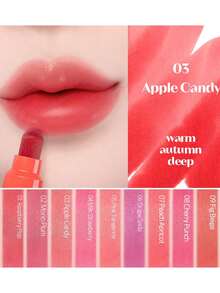 ETUDE Dear Dear 唇彩筆 03 蘋果糖 3.5g，高顯色、易上妝、保濕緞面霧面妝效、精準筆尖、防暈染、純素、K-Beauty 韓系彩妝、Olive Young、禮品 - 03 Apple Candy - 查看 4
