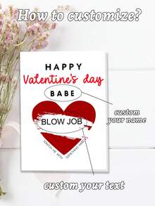 1/3 cái Tùy chỉnh Thẻ cào Valentine, Thẻ tiết lộ, Thẻ cào Ngày lễ tình nhân bẩn, Thẻ cào Valentine, Thẻ cào Ngày lễ tình nhân tùy chỉnh, Thẻ cào Chồng bạn trai, Cung cấp Quà tặng Giáng sinh độc đáo cho các cặp đôi, bạn gái, bạn trai, gia đình và bạn bè vào năm 2025. Quà tặng cho đám cưới và những dịp lãng mạn được cá nhân hóa - Nhiều màu - Xem 3