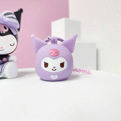 Miniso Mặt dây chuyền phát sáng LED hình Daruma Kuromi của Sanrio, móc khóa hoạt hình dễ thương, quà tặng nhỏ sáng tạo chúc mừng sinh nhật, ngày lễ (1 chiếc giao ngẫu nhiên)