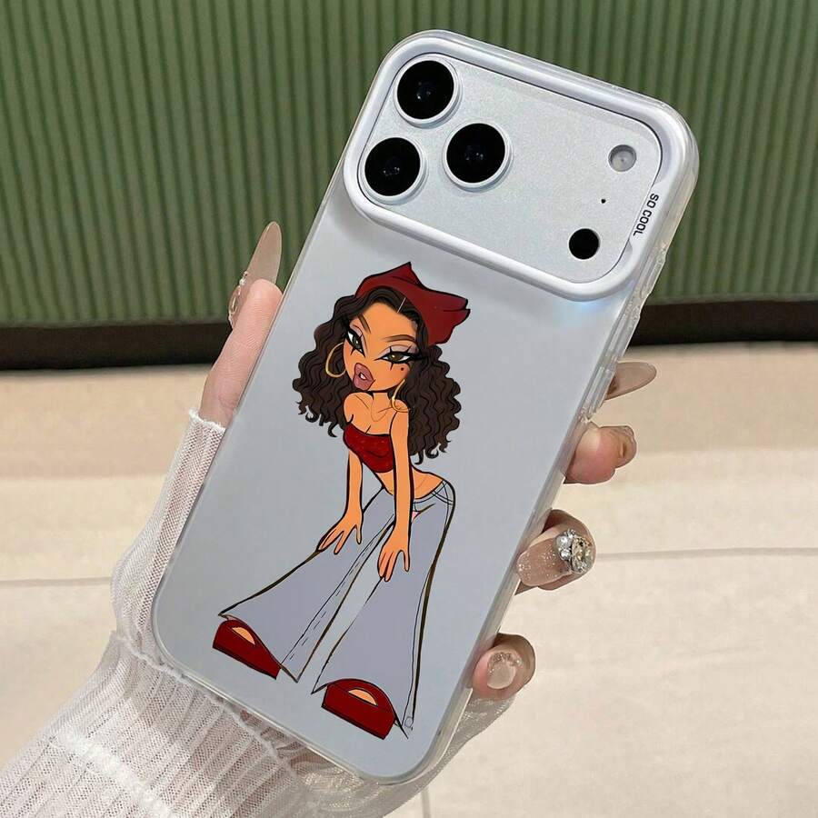 Funda Chic Vibe compatible con teléfonos , 17, 16 Pro Max, 15 Pro Max, 13 y 12. Fabricada en TPU, ofrece protección contra golpes y caídas. Un regalo ideal para familiares, amigos, parejas y para Halloween. - Plateado - Ver 1