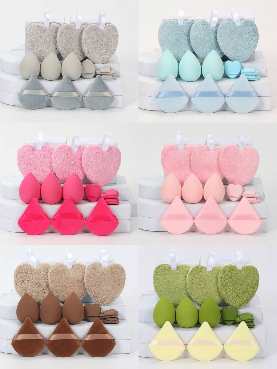 12pcs Reusable Double-Sided Makeup Remover Pads, Gentle Cleansing For Removing Heavy Makeup, Suitable For Mixing BB Cream, Foundation, Powder, Concealer, Blush, Eyeshadow To Create A Flawless Complexion, Expands When Wet, Latex-Free, Suitable For All Skin Types,Cheap,Stocking Stuffers,Makeup,Makeup Tools,Cheap Stuff,Gifts,Gifts For Women,Christmas Gifts - Multicolor - View 1