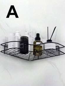 1个黑色铁艺调料架，厨房浴室收纳整理架，无需钻孔、胶水或螺丝，节省空间，适用于橱柜门/墙壁，专为橱柜、抽屉和厨房设计，坚固耐用，可容纳6-8瓶/罐调料，最大承重10公斤，适用于厨房、浴室和节日装饰（圣诞节和复活节）。 - 彩色 - 查看 15