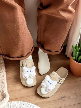 Women's Flat Slip-On Shoes, New Birkenstocks Style Mule Loafers, Adjustable Buckle Wooden Clogs, Cute Personalized Summer Wooden Sandals, Lightweight & Comfortable, Fashionable Summer Casual Slippers Suitable For Outdoor, Vacation & Walking, Khaki Open Toe Sandals, Backless Slides, Hollow-Out Clogs, Fashionable Autumn/Winter Casual Slippers Suitable For Outdoor, Vacation & Walking, Thanksgiving/Halloween Gift, Slip-On Shoes