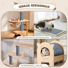 Scratching, Self - Adhesive Scratch Carpet, Trimmable Carpet Pad Tree Wall Scratching Post Couch Protector Gray, 78. 15.8 - 78.7"x15.8" + 淺灰色 - 查看 7