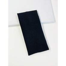 1pc Simple Knitted Headband, College Style Street Fashion Sports Headband, Pink/Black/White Multi-Color Options, Unisex, Can Be Used As Hair Accessory All Year Round Turban Headband Sweatband, School Stuff, College, Headbands Fall Winter Hair Band Hair Accessories For Women For Vacation Outfits Woman Elegant Scarf - 黑色 - 查看 4