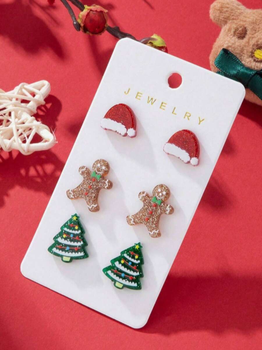 New Christmas Earrings, Suitable For Winter Wear, Great Gift For Friends - Multicolor - View 1