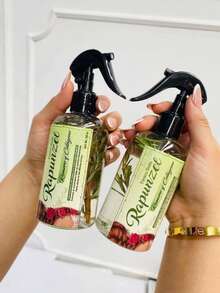Tónico Seda Capilar Rapunzel keratina Anti Caída Romero Aloe Transforma tu rutina de cuidado capilar con el Tónico Seda Capilar Rapunzel Romero Aloe Keratina Ceramidas, 250ml - Verde - Ver 5