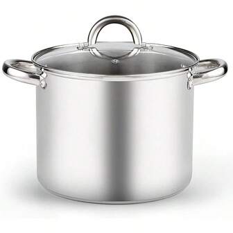 8 Quart Stainless Steel Stockpot With Lid