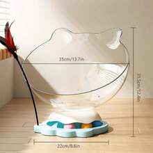 XXYSPT Space Capsule Cat House And Toy Modern Cat Bed With Feather Teaser Rolling Ball Base Play And Rest Pod For Adorable Cats - As Pic - View 3