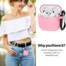 1 husă cu kit de curățare, husă de protecție din silicon moale compatibilă cu Apple Pro a 2-a/1-a generație, cu breloc