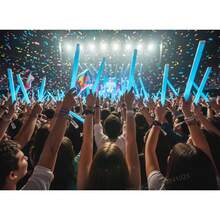 Barra luminosa de alta intensidad segura, usos múltiples para fiestas, deporte, educación familiar México; luz LED potente, material resistente, fácil de transportar y recargar, adecuada para actividades nocturnas y eventos. - Azul - Ver 4