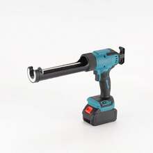 Pistola de pegamento eléctrica LED, pistola de pegamento para estructura, pistola de pegamento de vidrio, hermosa costura, pistola de pegamento eléctrica, pistola de calafateo, pistola de compresión - Azul - Ver 4