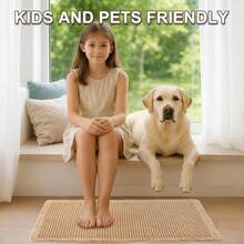 Waffle Bath, Absorbent Non Slip Bathroom Rug With Tassels, Washable Bath Mats Bathroom, Ultra Soft Rubber Backed Brown Rug, 32x 20 Inches - 32" X 20" + Brown - View 3