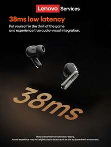 Lenovo LE208 Minimalist Business Bluetooth Earphones And Protective Case Set, Bluetooth 6.0 Instant Pairing, Low Latency, Hi-Fi Sound Quality, ENC Smart Noise Cancellation, Long Battery Life, Wireless Earbuds For Smartphones, Computers, Christmas, Camping, Vacation - White Headphones + Shark-shaped Protective Case - View 9