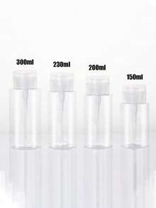 Frasco dispensador com bomba para nail art de 150ml/200ml/300ml, frasco transparente com estampa de laço rosa, recipiente para armazenamento de líquido de limpeza com removedor de esmalte com álcool, frasco vazio reutilizável para demaquilante de grande capacidade, removedor de esmalte, dispensador com bomba de pressão, recipiente vazio para acetona cosmética, acessórios de viagem com bomba, acessórios de maquiagem, itens essenciais para banheiro e dormitório - Multicolorido - Ver 8