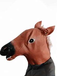 1pc Perfect For Christmas, Christmas Eve, Easter Party Decorations, COS Creepy Smile White Eye Demon Mask, Horror Clown Mask Headpiece, Resurrection Clown Latex Mask, Halloween Christmas Costume Gloves Bionic Animal Paw Gloves, Party Cosplay Wolf Claw Gloves, Animal Wolf Head Mask Set, Halloween Horror Clown Mask Returning Soul Clown Latex Mask Costume - Multicolor - View 3