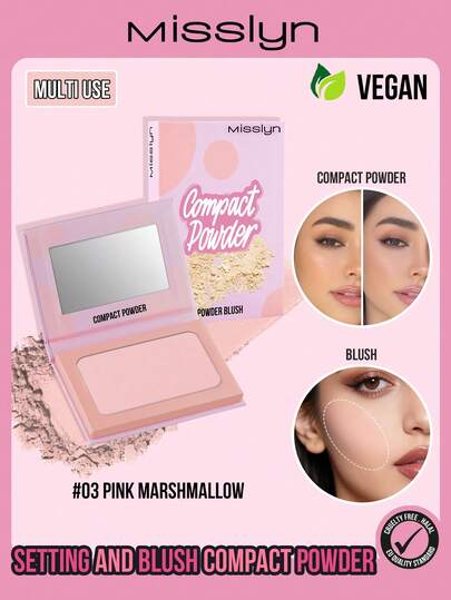  Poudre compacte MISSLYN à finition mate, contrôle de l'huile, longue tenue, maquillage sans pores. Poudre mate longue tenue de contrôle de l'huile, crée un maquillage parfait minimisant les pores, fond de teint haute couvrance, contrôle de l'huile, effet soft-focus léger, crée un fini de maquillage lisse. Longue tenue, léger, lisse, facile à appliquer, formule végétalienne, sans cruauté.