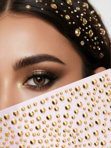 1 قطعة ملصق لؤلؤي ثلاثي الأبعاد، ملصق من الراين ستون، ملصق لاصق ذاتي، ديكور ماس، ديكور شعر لؤلؤي DIY، هدية عيد الميلاد وعيد الشكر وعيد المعلم، إكسسوار شعر للخريف/الشتاء، طقم تصفيف الشعر - أبيض - مشاهدة 7