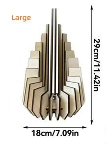 Creative Wooden Candle Holder, Suitable For Dining Room, Bedroom, Home Decor, Christmas, Halloween, New Year, Creative Holiday Gift, Warm Atmosphere (Candles Not Included) - Original Wood Color - View 9