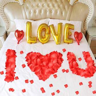 3000 st/paket röda rosenblad för romantisk kväll för henne set blommor bröllopsfestdekoration frieri dekor kronblad falska rosor konstgjorda sidenrosenblad