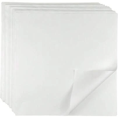 CAMKYDE - Hojas de papel Deli de 12 x 12 pulgadas, 100 unidades, papel de embalaje para sándwiches a prueba de grasa (blanco)