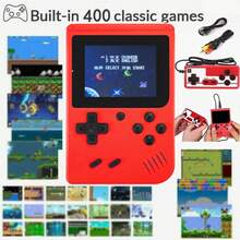 Byteuni Macaron Mini 400-In-1 Handheld Game Console, Large Screen, 1020mAh High Capacity, Classic Retro Games, Plug And Play, Portable Gaming Device, Retro Game Console, 1 Unit (1 Player/2 Players) - Multicolor - View 15