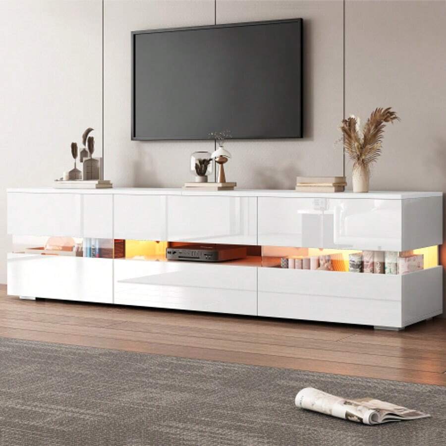 Television Stands & Entertainment Centers - White - View 1