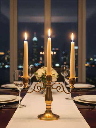 1PC European Vintage Iron Candle Holder/Candlestick Holders, Candlelight Dinner Shooting Props Candlelight Dinner Wedding Table Decoration,Room Decor/Home Decor/Table Decor/Wedding Candle Decor,Suitable For Weddings, Festivals, Tabletop Decorations For Home, Parties, Weddings,Best Friend Gift/Winter Gift,Thanksgiving Day/Christmas/Halloween