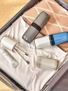 Cốc đựng bàn chải đánh răng du lịch, hộp đựng bàn chải đánh răng xách tay, hộp đựng bàn chải đánh răng du lịch, hộp đựng kem đánh răng trong suốt, cốc súc miệng phòng tắm, du lịch công tác, nam nữ ngoài trời, đồ dùng cần thiết cho học sinh khi trở lại trường. - Nhiều màu - Xem 4